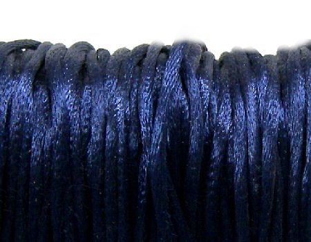 Cola de ratón de Algodón/Rayon 2mm - Navy -  - Crystaldreams Abalorios