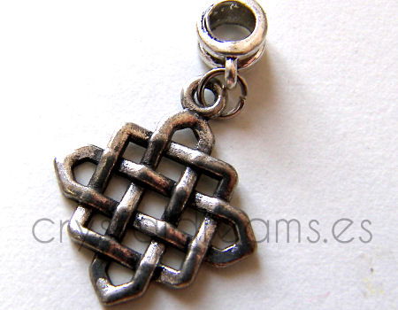 Colgante metal - Celtic Square - 36mm - Hole: 5mm -  - Crystaldreams Abalorios