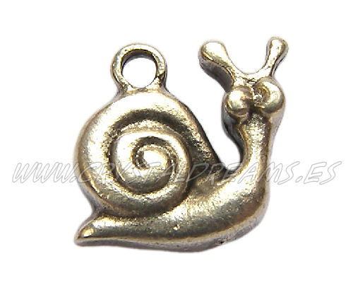 Colgante metal mod. SNAIL 20x16mm agujero: 2,5mm -  - Crystaldreams Abalorios