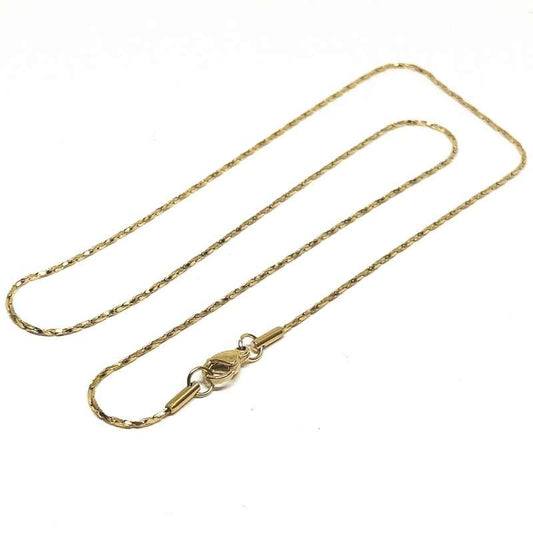 Collar mosquetón en Acero Inox 304 Vacuum plating Golden 50cm -  - Crystaldreams Abalorios