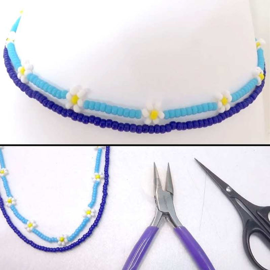 Como hacer un collar chocker con Rocallas -  - Crystaldreams Abalorios