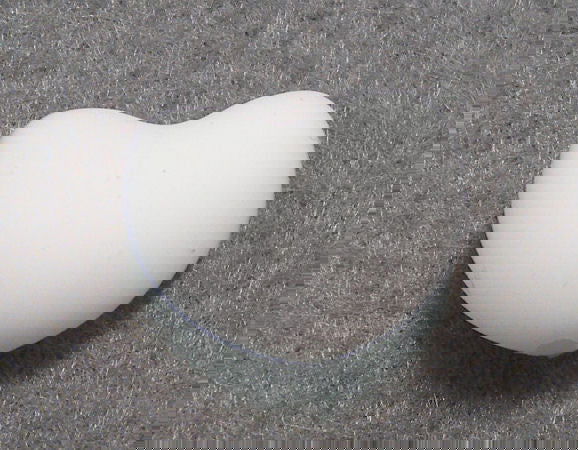 Corazon de silicona de 20x15mm Agujero: 1,7mm White -  - Crystaldreams Abalorios