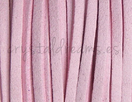 Cordon de Antelina 2,5mm color Pink x 1mt. -  - Crystaldreams Abalorios