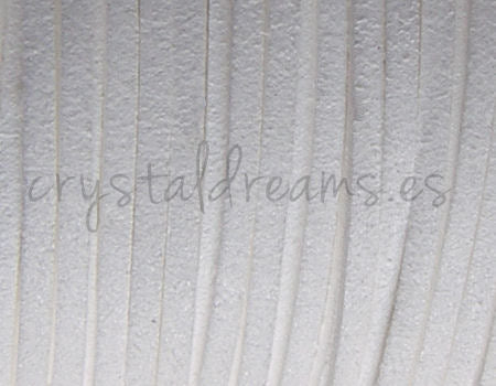 Cordon de Antelina 2,5mm color White x 1mt. -  - Crystaldreams Abalorios