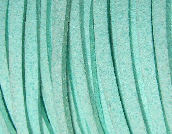 Cordon de Antelina color Neon Turquoise x 1mt -  - Crystaldreams Abalorios