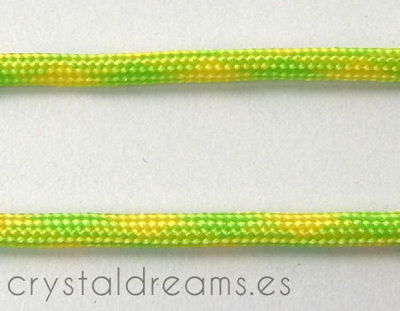 Cordon tejido de 3,5mm - Lime-Lemon - 1mt. -  - Crystaldreams Abalorios