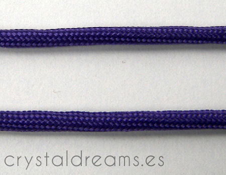 Cordon tejido de 3,5mm - Purple - 1mt. -  - Crystaldreams Abalorios