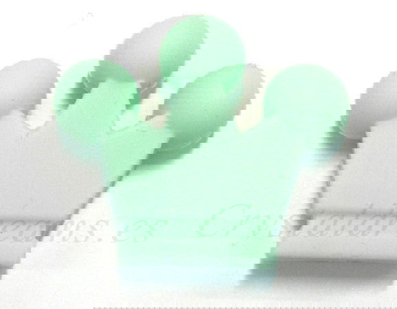 Corona de silicona da 35x30mm - Agujero: 1,7mm - Mint -  - Crystaldreams Abalorios