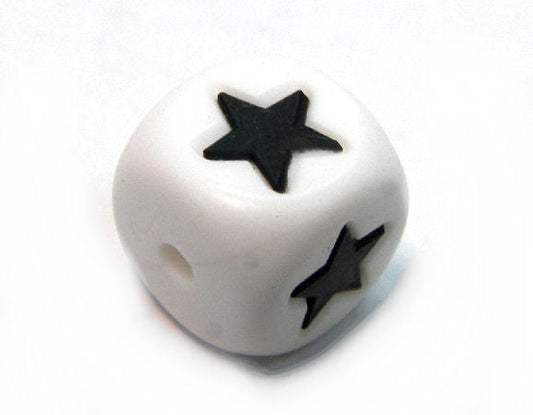 Cubo de silicona de 12mm - Agujero: 1,7mm - Star -  - Crystaldreams Abalorios