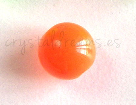 Cuenta NEON color 8mm Agujero: 1,5mm - Orange -  - Crystaldreams Abalorios