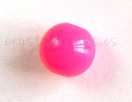 Cuenta NEON color 8mm Agujero: 1,5mm - Pink -  - Crystaldreams Abalorios