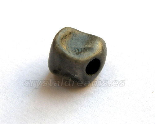 Cuenta de  Porcelana - Meteor 11x11mm Agujero 3,5mm - Grey -  - Crystaldreams Abalorios