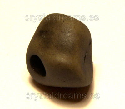 Cuenta de  Porcelana - Meteor 11x11mm Agujero 3,5mm Brown Mate -  - Crystaldreams Abalorios