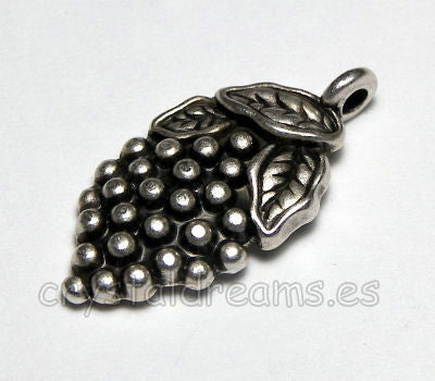 Cuenta de metal - Bunch of Grapes - 14x28mm - Agujero: 1,2mm -  - Crystaldreams Abalorios