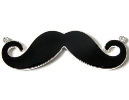 Cuenta de metal - mod. Mustache - 60x22mm - Agujero 1,5mm -  - Crystaldreams Abalorios