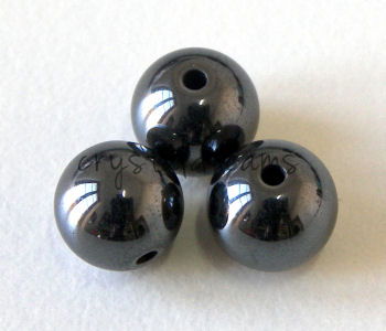 Cuenta redonda hematite 10mm - Agujero: 1mm -  - Crystaldreams Abalorios