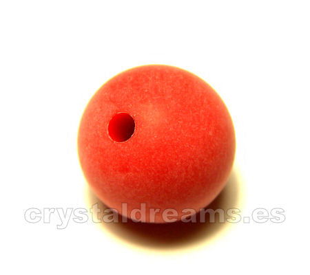 Cuentas Acrilicas mod.Face 14mm Agujero: 1,5mm - Red -  - Crystaldreams Abalorios