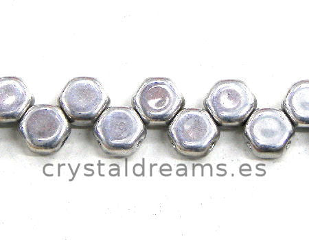 Cuentas Honeycomb 6x6mm - 30 unidades  CRYSTAL FULL LABRADOR -  - Crystaldreams Abalorios