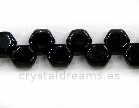 Cuentas Honeycomb 6x6mm - 30 unidades  JET -  - Crystaldreams Abalorios