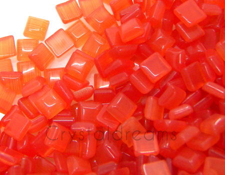 Cuentas Mura Vidrio 100% Mosaicos - 4x4mm - Color: Fire -  - Crystaldreams Abalorios