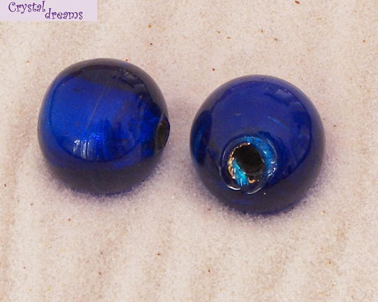 Cuentas Vidiro "Bola" Capri Blue  x 1 Ud. -  - Crystaldreams Abalorios