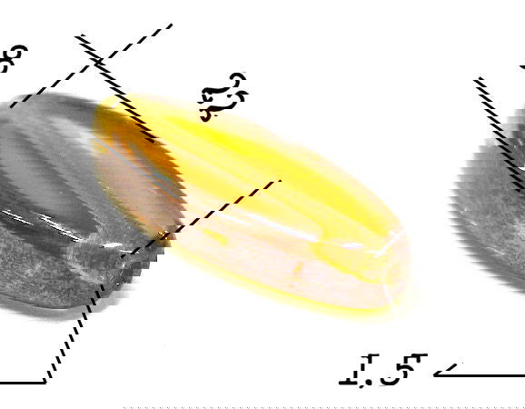 Cuentas Vidrio 19x8mm  Agujero: 1mm -  - Crystaldreams Abalorios