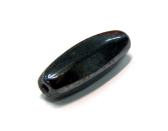 Cuentas Vidrio 22x7mm Hematite Agujero: 1,5mm -  - Crystaldreams Abalorios