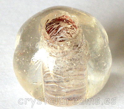 Cuentas Vidrio "Ball" 18mm agujero:6mm Crystal x 1 Ud. -  - Crystaldreams Abalorios