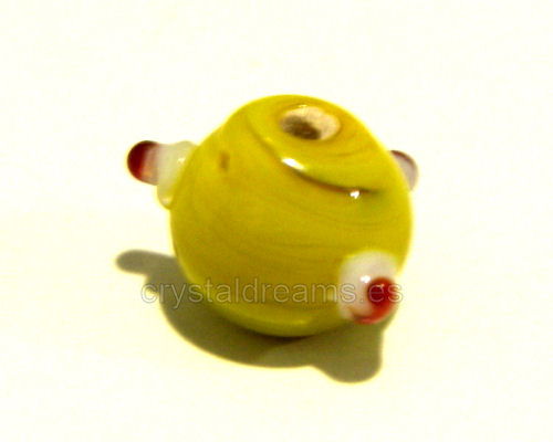 Cuentas Vidrio "Eagle Yellow eye" 10mm Hole:1,5mm -  - Crystaldreams Abalorios