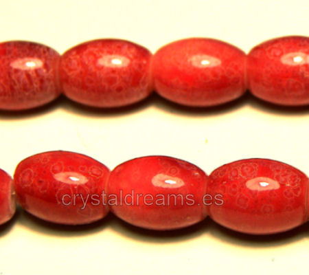 Cuentas Vidrio "Rose Flower" 12x8mm Agujero:1,3mm -  - Crystaldreams Abalorios