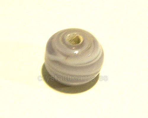 Cuentas Vidrio "Round Purple" 9mm Agujero:1,2mm -  - Crystaldreams Abalorios