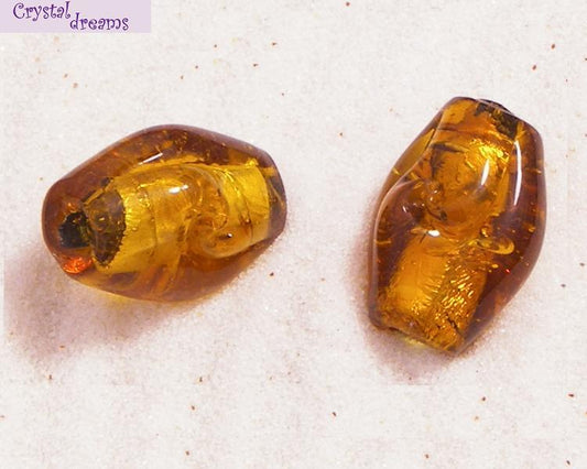 Cuentas Vidrio "Zara" Topaz x 1 Ud. -  - Crystaldreams Abalorios