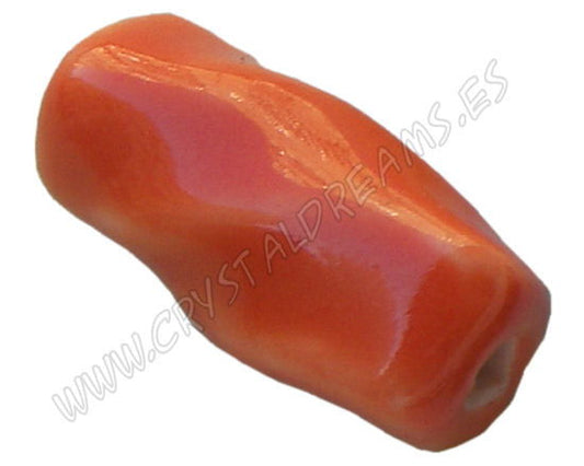 Cuentas de Porcelana "Orange" 20x10x10mm Agujero: 1,5mm -  - Crystaldreams Abalorios