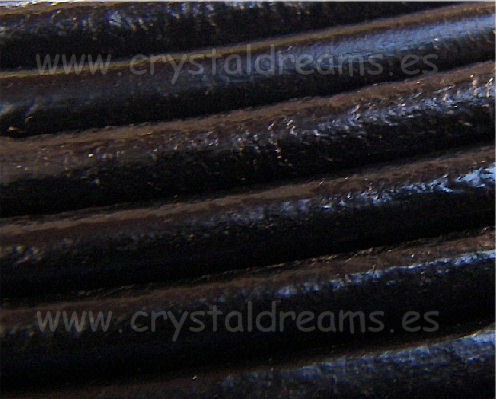 Cuero de 6mm - Black -  - Crystaldreams Abalorios