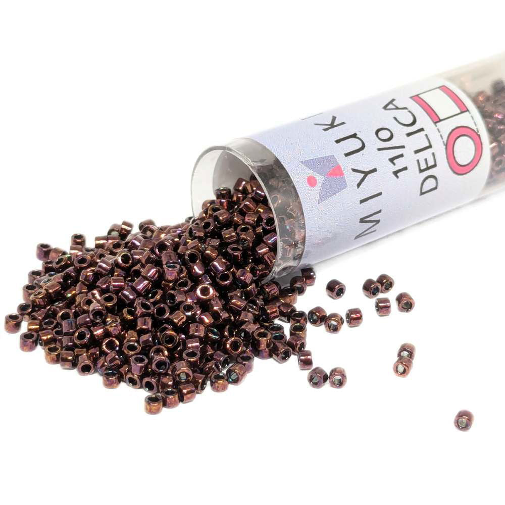 DB0012 Tubo Miyuki Delica 11/0 Metallic Raspberry 7,2gr - DB0012 Tubo Miyuki Delica 11/0 Metallic Raspberry 7,2gr - Miyukilandia 