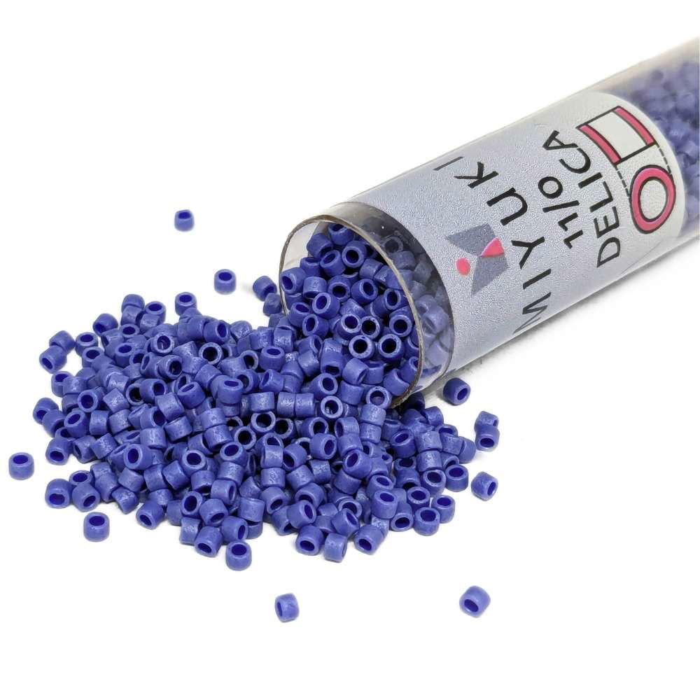 DB0361 Tubo Miyuki Delica 11/0 Matte Metallic Sapphire 7,2gr - DB0361 Tubo Miyuki Delica 11/0 Matte Metallic Sapphire 7,2gr - Miyukilandia 