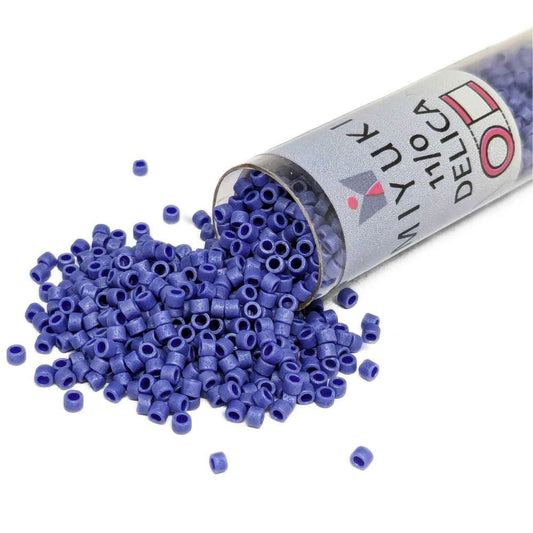 DB0361 Tubo Miyuki Delica 11/0 Matte Metallic Sapphire 7,2gr - DB0361 Tubo Miyuki Delica 11/0 Matte Metallic Sapphire 7,2gr - Miyukilandia 