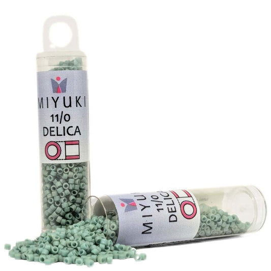 DB0374 Tubo Miyuki Delica 11/0 Matte Opaque Seafoam Luster 7,2gr - DB0374 Tubo Miyuki Delica 11/0 Matte Opaque Seafoam Luster 7,2gr - Miyukilandia 