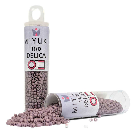 DB0379 Tubo Miyuki Delica 11/0 Matte Metllic Old Rose 7,2gr - DB0379 Tubo Miyuki Delica 11/0 Matte Metllic Old Rose 7,2gr - Miyukilandia 