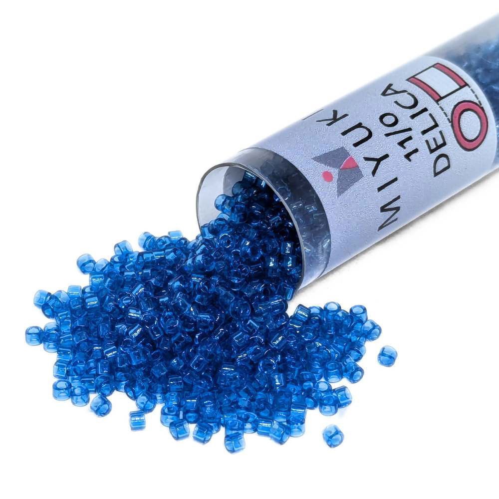 DB0714 Tubo Miyuki Delica 11/0 Transparent Aquamarine 7,2gr - DB0714 Tubo Miyuki Delica 11/0 Transparent Aquamarine 7,2gr - Miyukilandia 