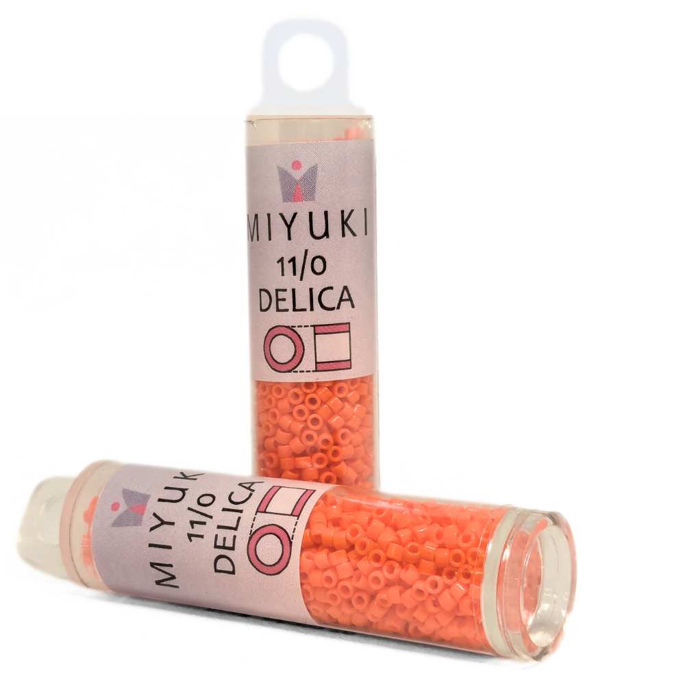 DB0722 Tubo Miyuki Delica 11/0 Opaque Orange 7,2gr. -  
