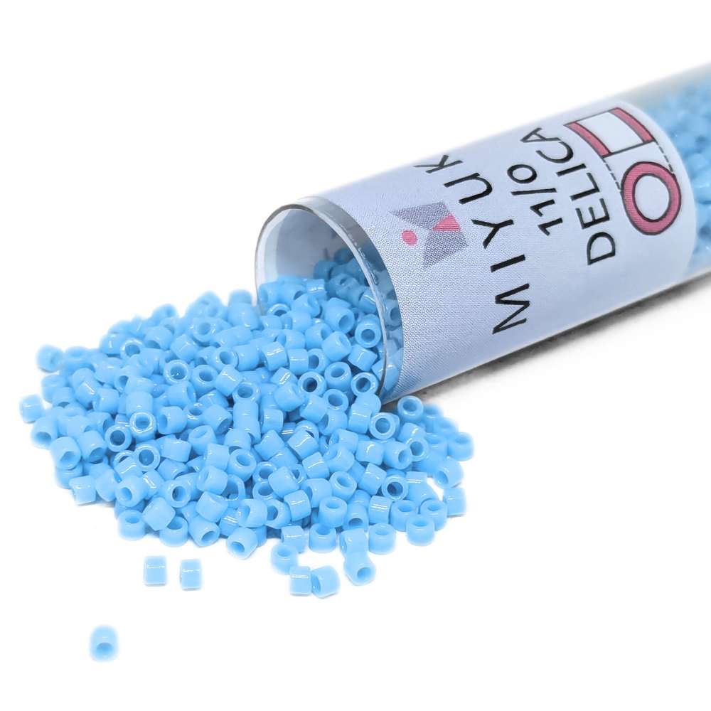 DB0725 Tubo Miyuki Delica 11/0 Opaque Turquoise 7,2gr. -  