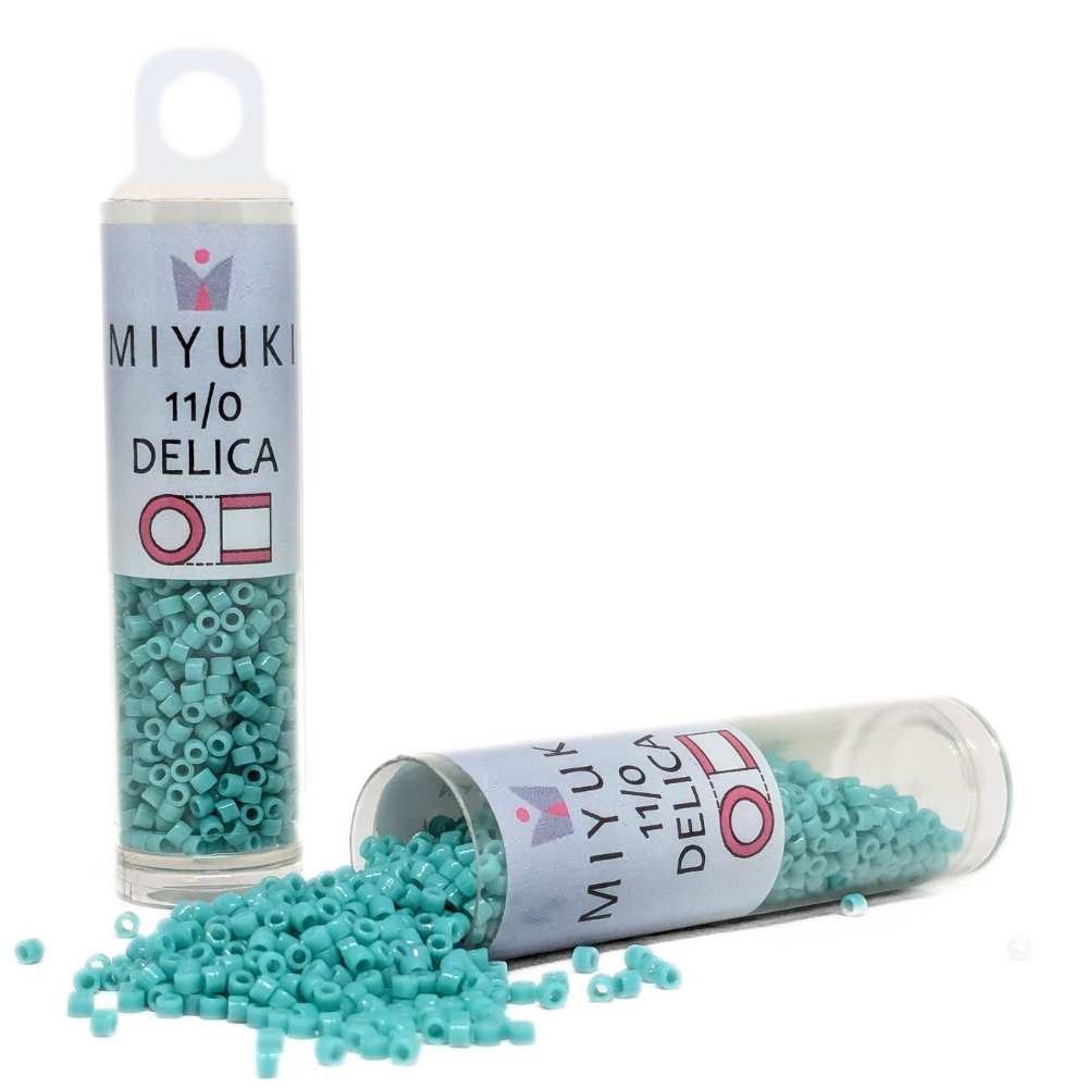DB0729 Tubo Miyuki Delica 11/0 Opaque Turquoise 7,2gr. -  