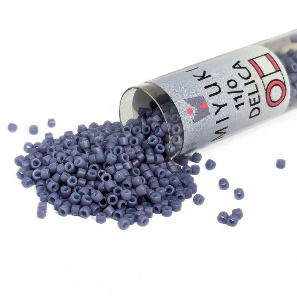 DB0799 Tubo Miyuki Delica 11/0 Dyed Matte Opaque Lavender 7,2gr - DB0799 Tubo Miyuki Delica 11/0 Dyed Matte Opaque Lavender 7,2gr - Miyukilandia 