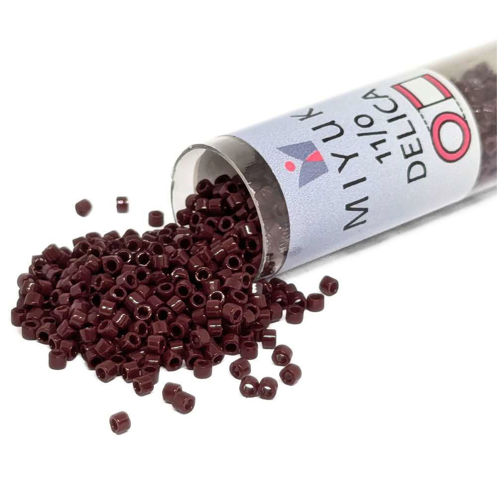 DB1134 Tubo Miyuki Delica 11/0 Opaque Currant 7,2gr - DB1134 Tubo Miyuki Delica 11/0 Opaque Currant 7,2gr - Miyukilandia 