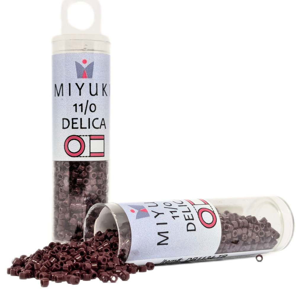 DB1134 Tubo Miyuki Delica 11/0 Opaque Currant 7,2gr - DB1134 Tubo Miyuki Delica 11/0 Opaque Currant 7,2gr - Miyukilandia 