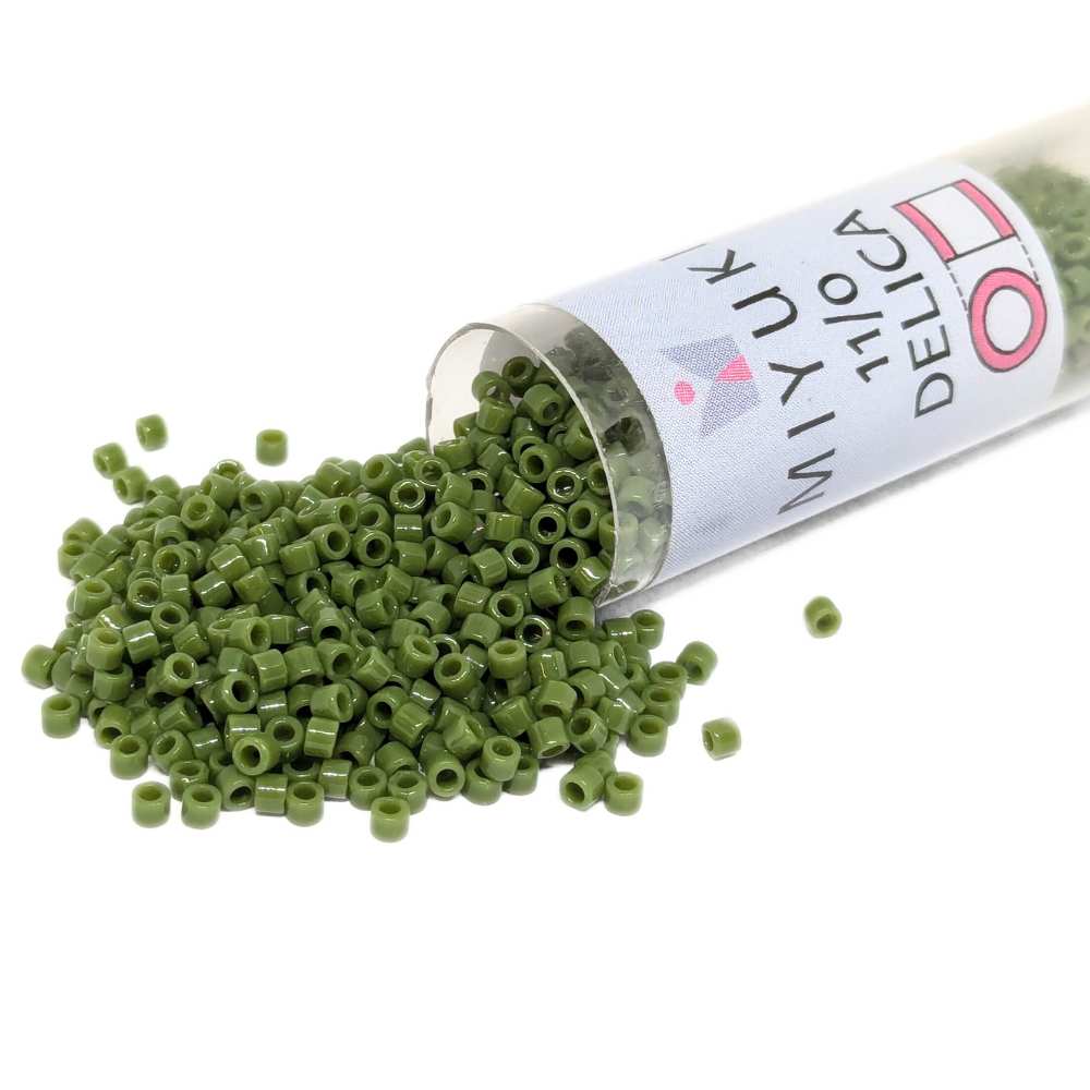 DB1135 Tubo Miyuki Delica 11/0 Opaque Avocado 7,2gr. -  