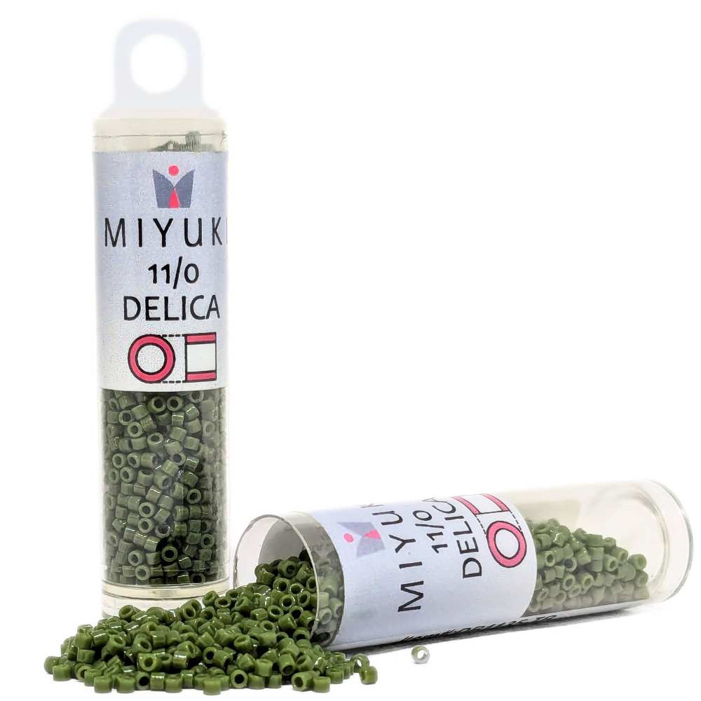 DB1135 Tubo Miyuki Delica 11/0 Opaque Avocado 7,2gr. -  