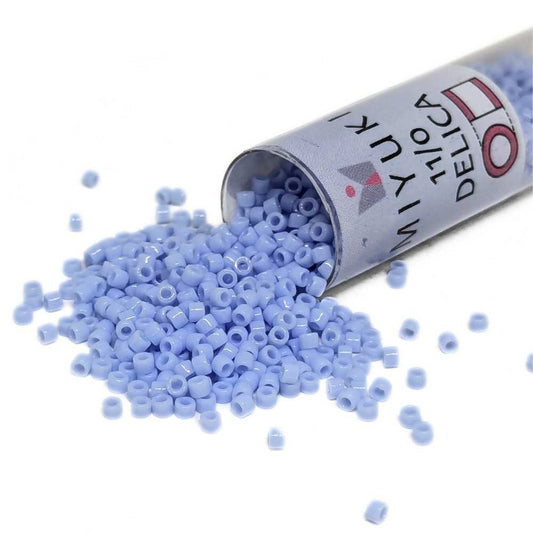 DB1137 Tubo Miyuki Delica 11/0 Opaque Agata Blue 7,2gr. -  