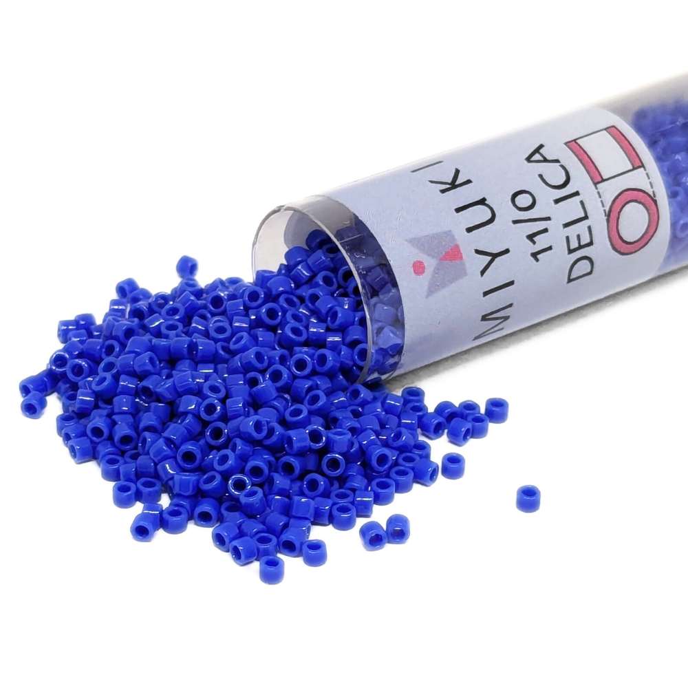 DB1138 Tubo Miyuki Delica 11/0 Opaque Cyan Blue 7,2gr. -  